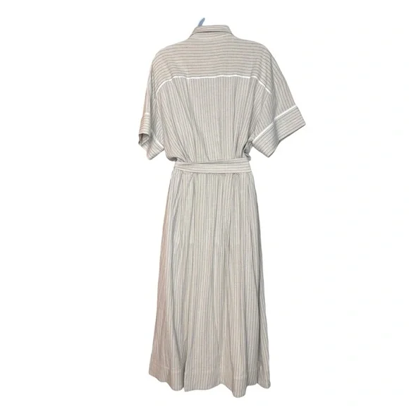 Tuckernuck | NEW Natural Stripe Kate Short Sleeve Midi Dress Size M - Picture 7 of 12